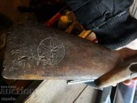 Rifle stock. Antique, Carbine, Carving, Decoration