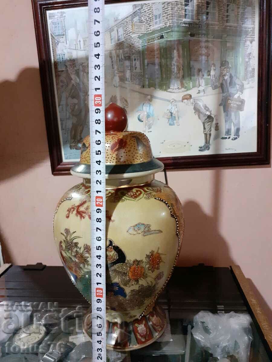 Satsuma Satsuma old large vase jar porcelain seal - 6 Satsuma Satsuma old large vase jar porcelain seal - 6