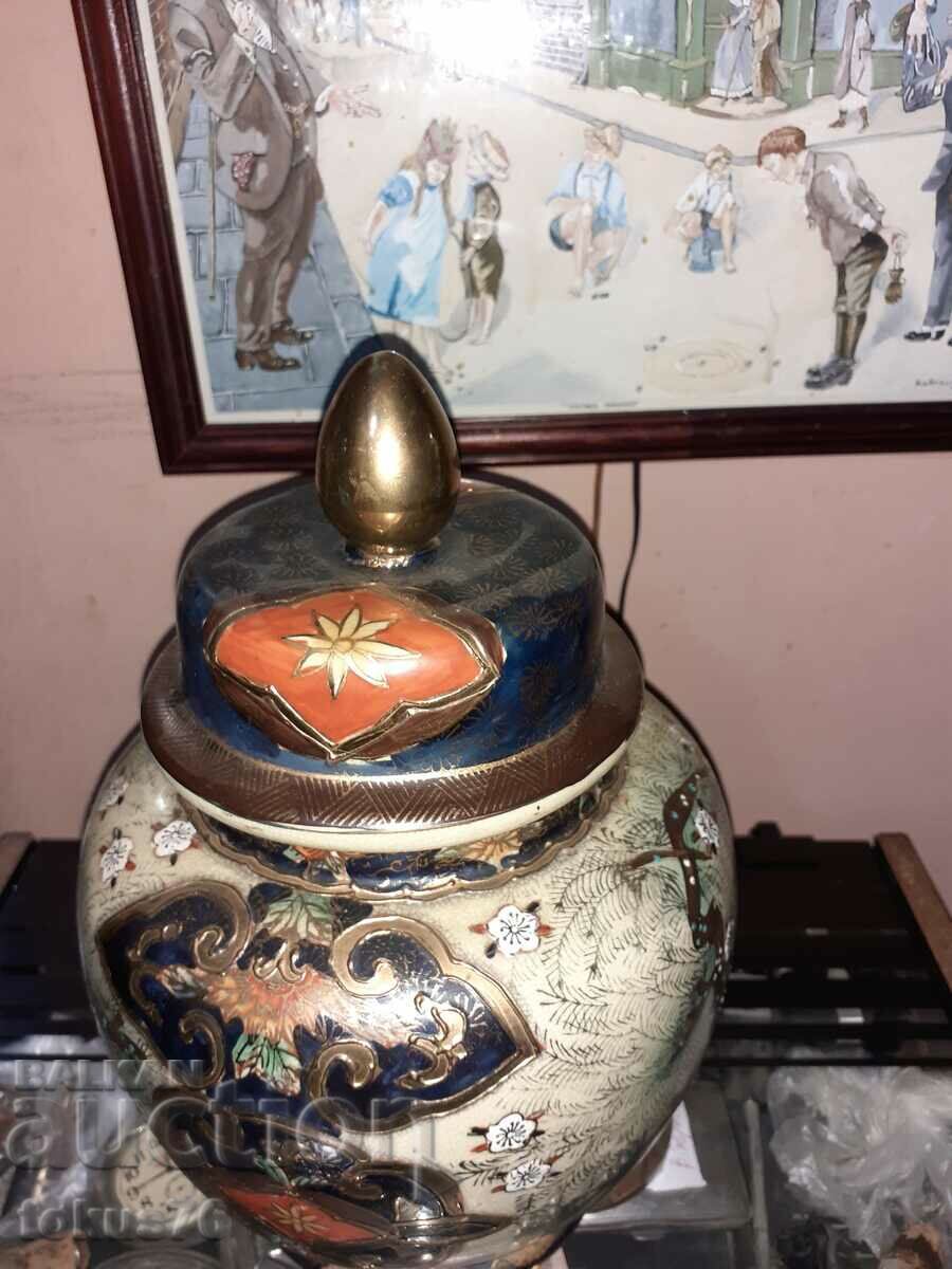 Auction Satsuma Satsuma old large vase jar porcelain mark Auction Satsuma Satsuma old large vase jar porcelain mark