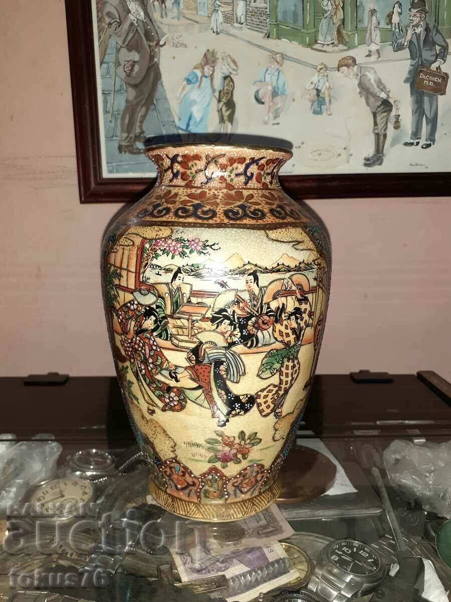 Satsuma Satsuma old large vase porcelain mark