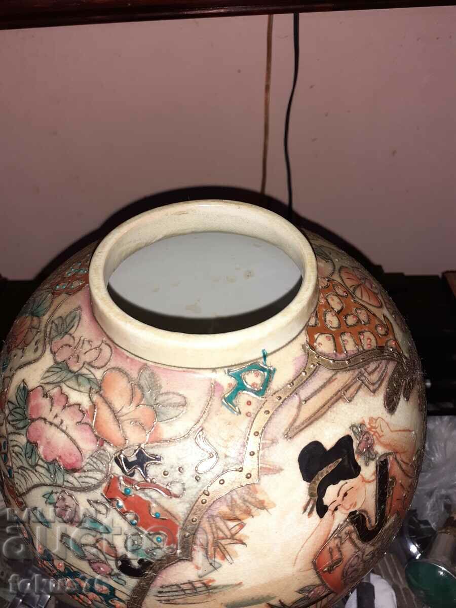 Satsuma Satsuma old vase jar porcelain marked - 5 Satsuma Satsuma old vase jar porcelain marked - 5