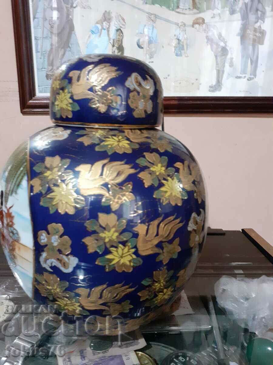 Satsuma Satsuma old large vase jar porcelain marked with price 850.00 BGN | € 434.60