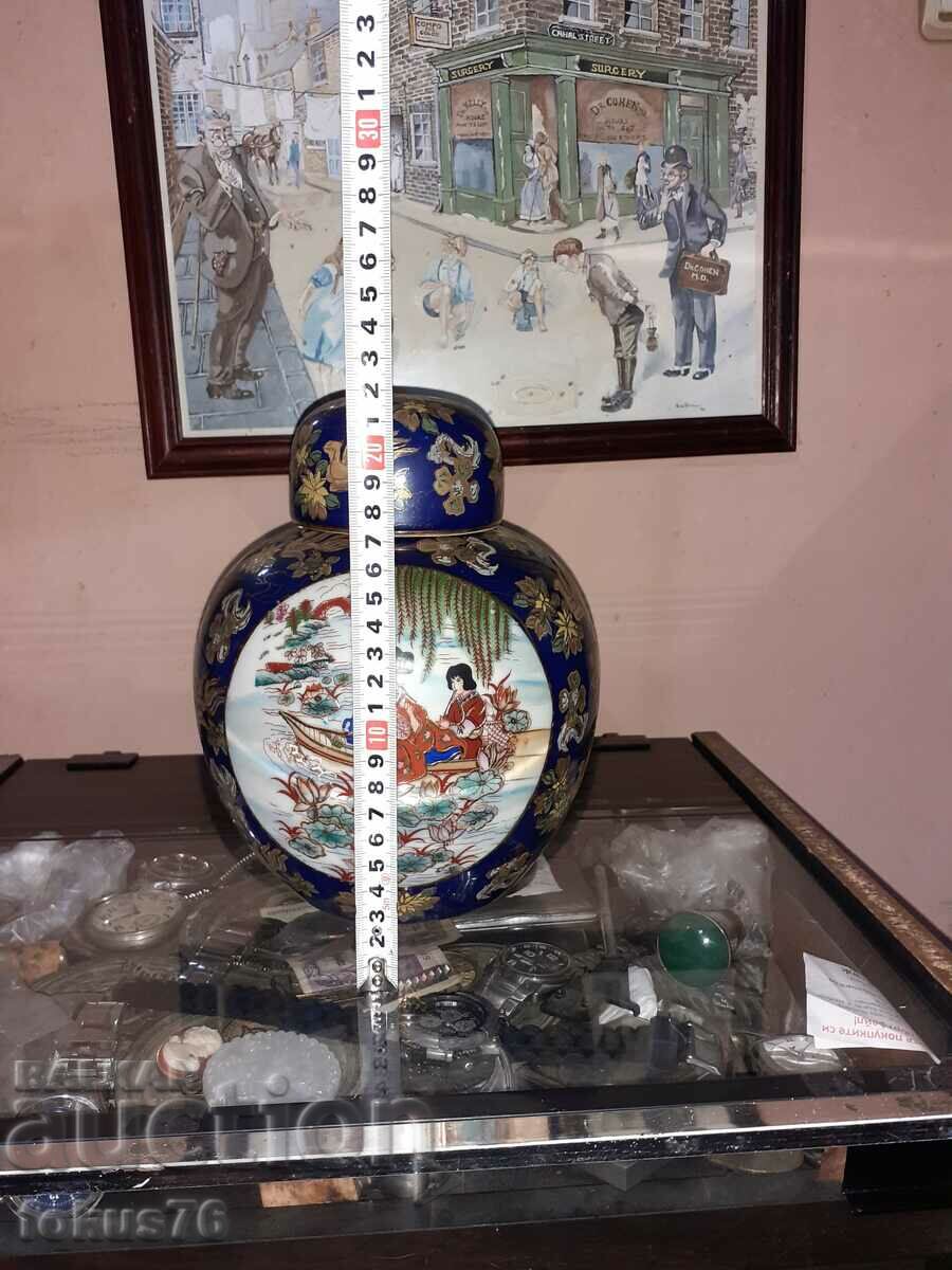 Satsuma Satsuma old large vase jar porcelain marked - 6