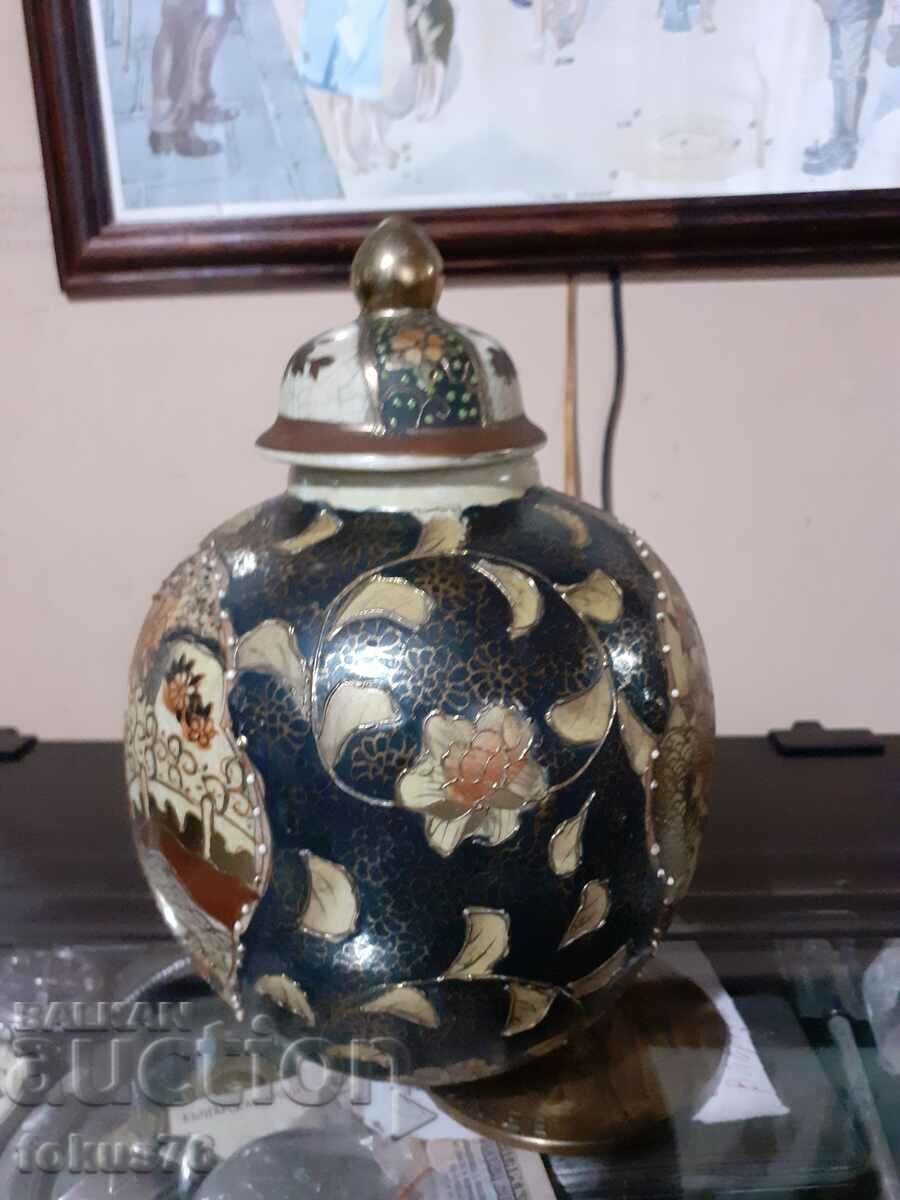Satsuma Satsuma old vase jar porcelain marked with price 290.00 BGN | € 148.27