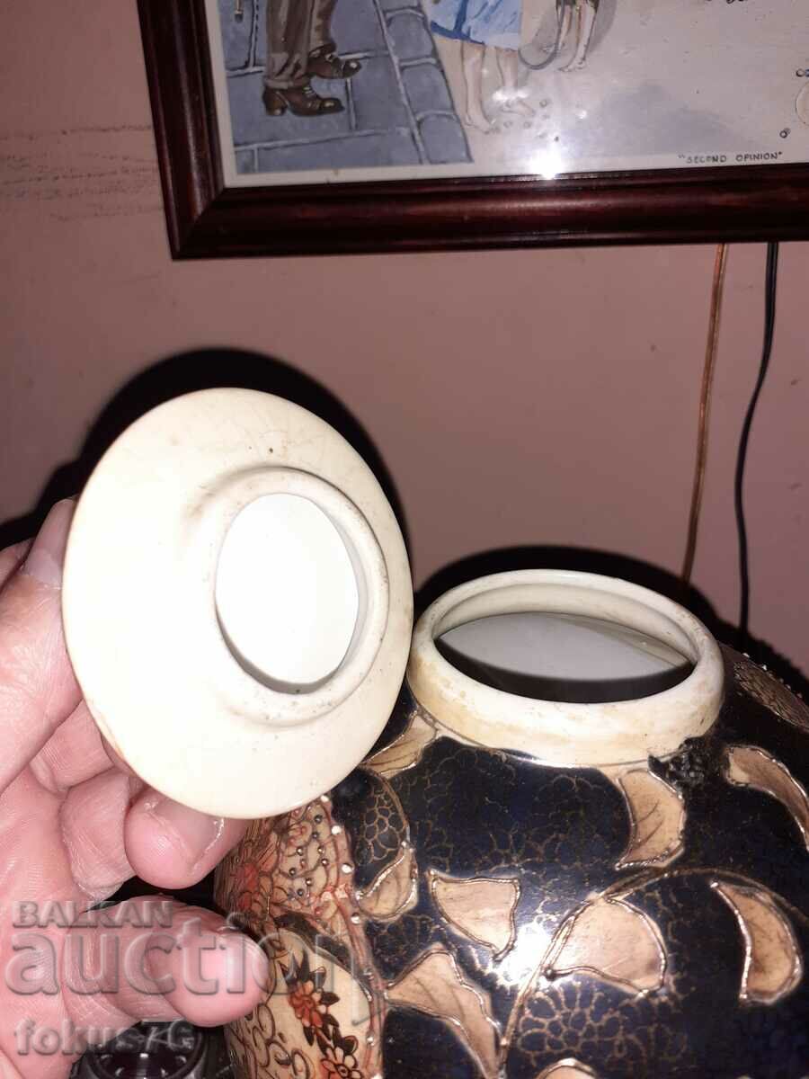 Satsuma Satsuma old vase jar porcelain marked - 5