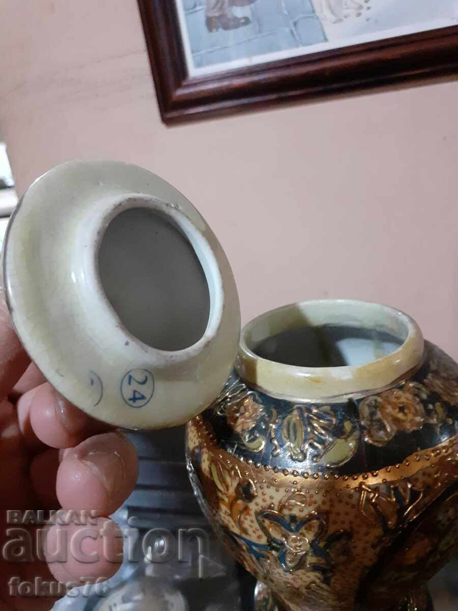 Satsuma Satsuma old vase jar porcelain marked - 5 Satsuma Satsuma old vase jar porcelain marked - 5