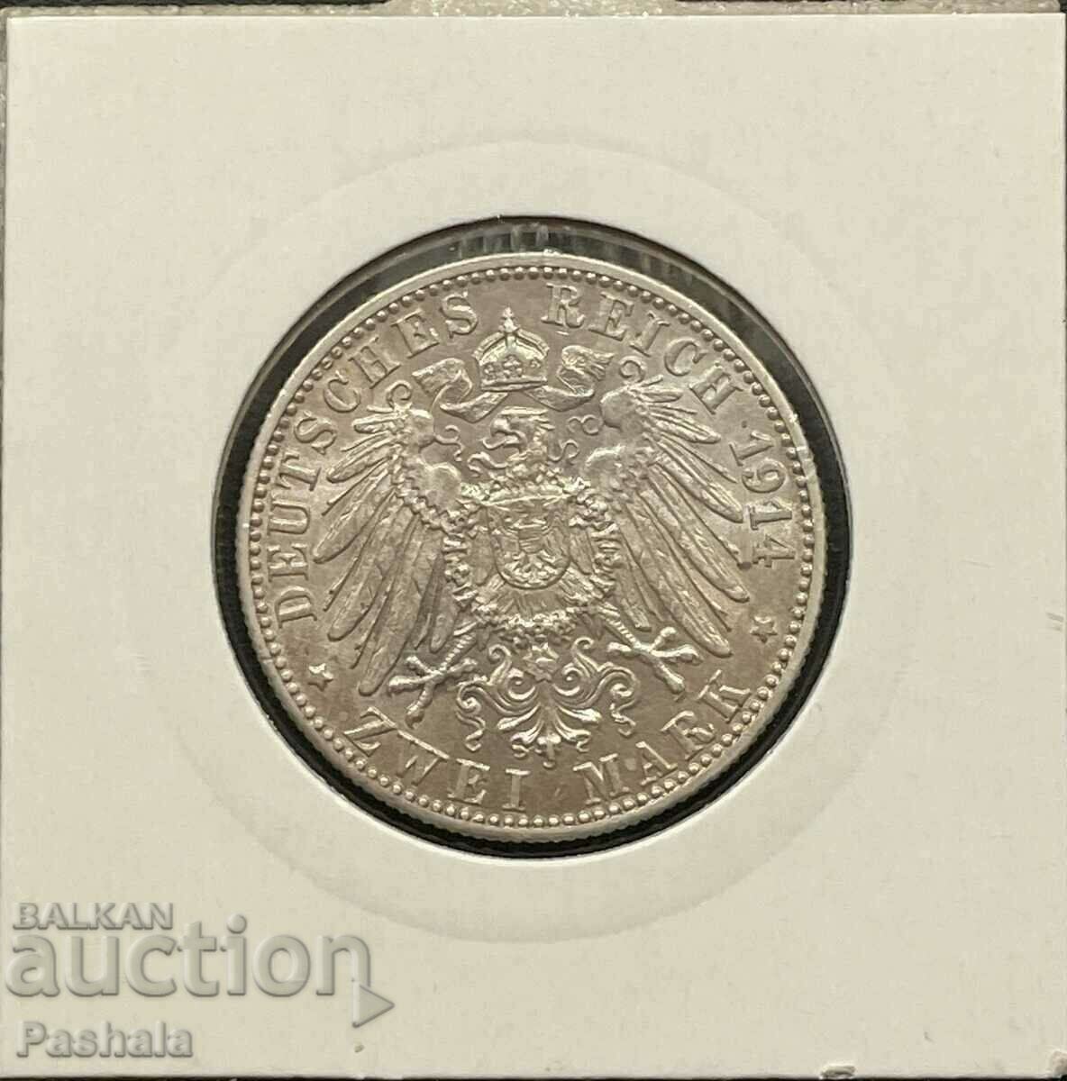 Germany 2 stamps 1914 Wüntenberg. Rare. with price 100.00 BGN | € 51.13 Germany 2 stamps 1914 Wüntenberg. Rare. with price 100.00 BGN | € 51.13