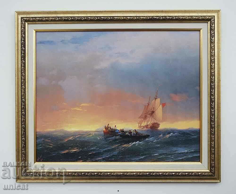 Aivazovsky, Seascape, painting Aivazovsky, Seascape, painting