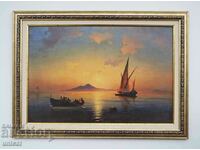 Aivazovsky "Neapolitan Bay", seascape, painting