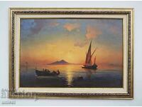 Aivazovsky "Neapolitan Bay", seascape, painting