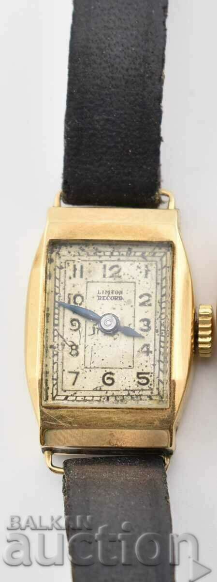 Gold Swiss watch 14k /585/ LIMTOR RECORD