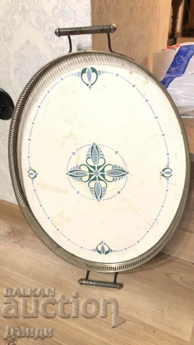 Antique porcelain tray