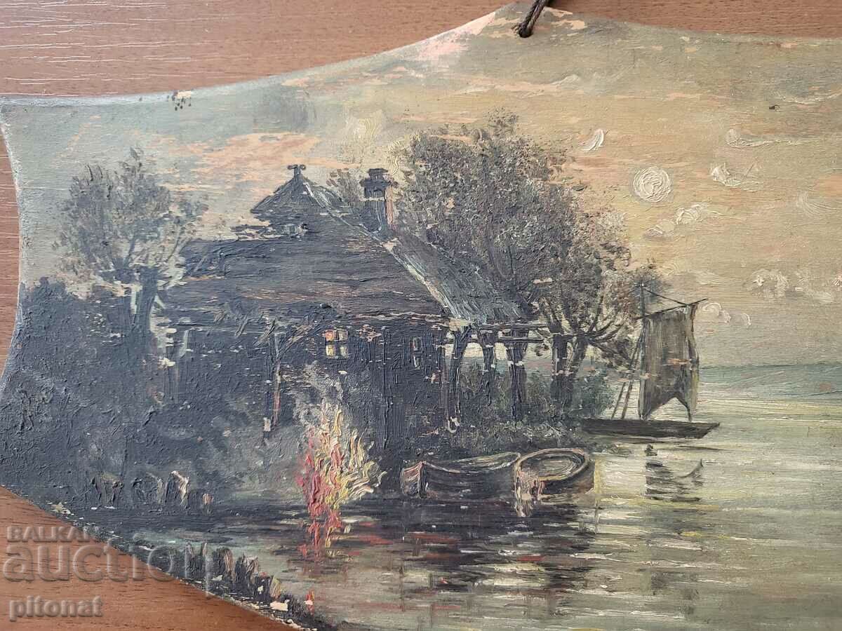 Антикварна картина 1917 с цена 125.00 лв. | € 63.91 Антикварна картина 1917 с цена 125.00 лв. | € 63.91