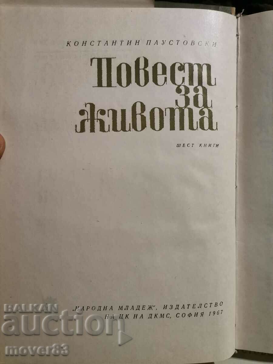 Auction A story about life. K. Paustovski. 5 of 6 books Auction A story about life. K. Paustovski. 5 of 6 books