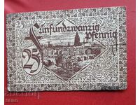 Банкнота-Германия-Хесен-Франкфурт на Майн-25 пфенига 1919