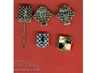 BADGES 5 pieces - CHESS