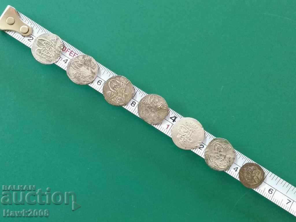 Collection UNPERFECTED 7 ahceta silver Ottoman coins mangers - 6 Collection UNPERFECTED 7 ahceta silver Ottoman coins mangers - 6