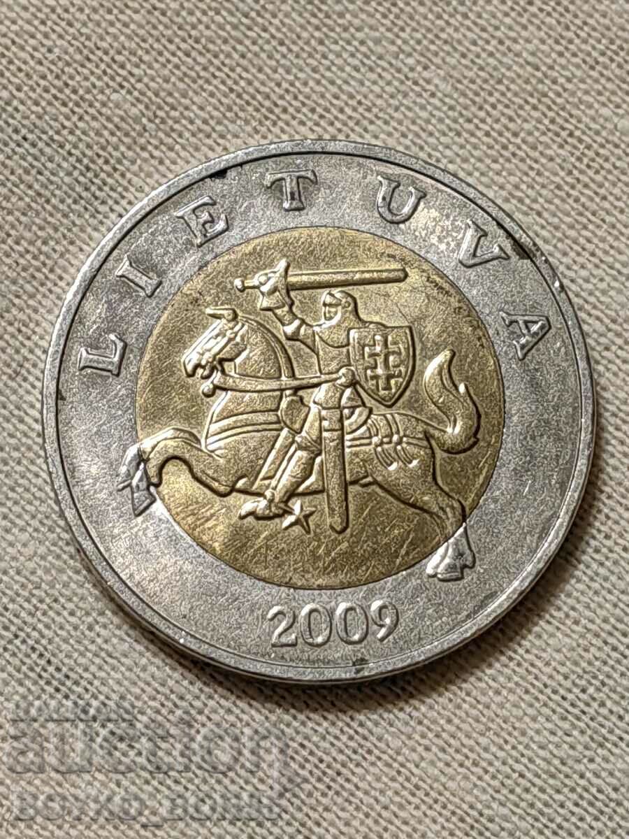 Rare Lithuanian Coin 5 LITAI 2009 Circulation 5000 pcs. with price 15.00 BGN | € 7.67 Rare Lithuanian Coin 5 LITAI 2009 Circulation 5000 pcs. with price 15.00 BGN | € 7.67