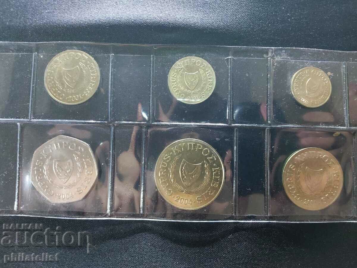 Complete set - Cyprus in pence, 6 coins with price 22.00 BGN | € 11.25