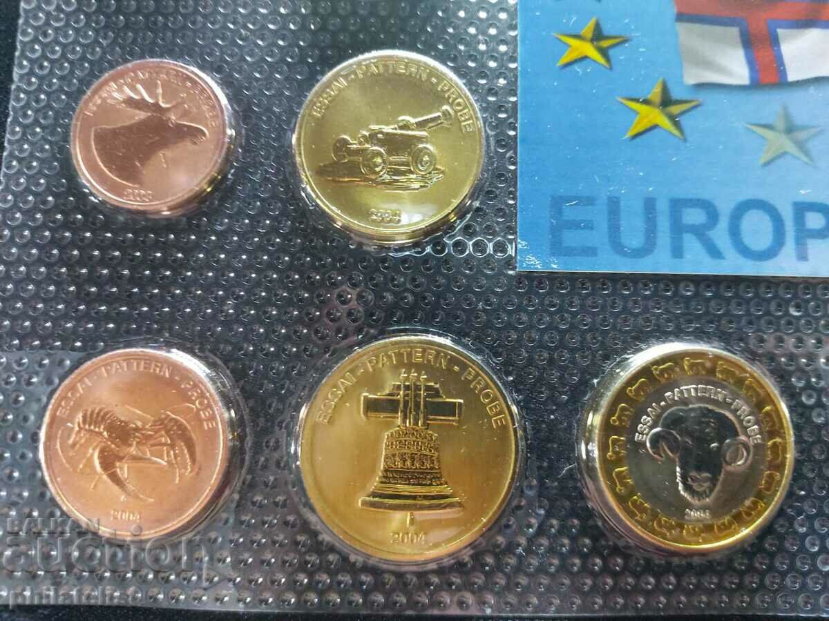 Auction Trial Euro Set - Faroe Islands 2004 Auction Trial Euro Set - Faroe Islands 2004