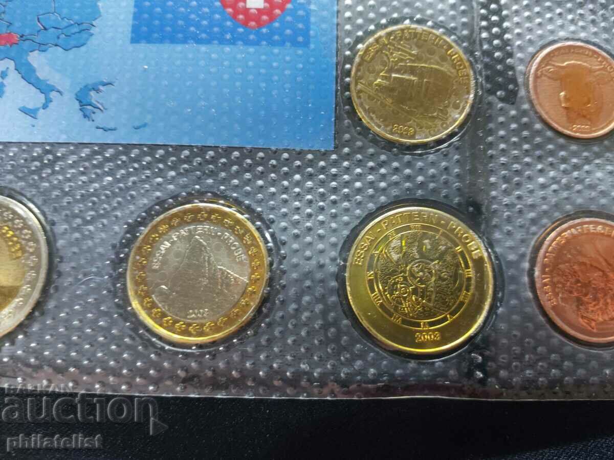 Auction Trial Euro Set - Switzerland 2003 Auction Trial Euro Set - Switzerland 2003