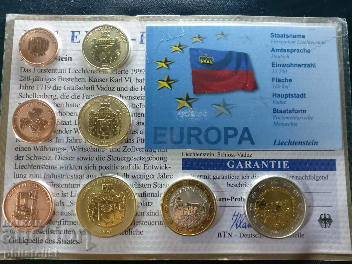 Пробен евро сет - Лихтенщайн 2004