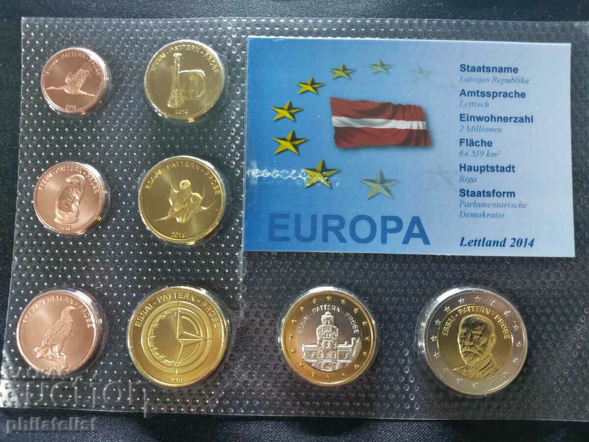 Пробен Евро сет - Латвия 2014