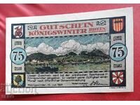 Bancnota-Germania-S.Rhein-Westfalia-Königswinter-75 pf. 1921