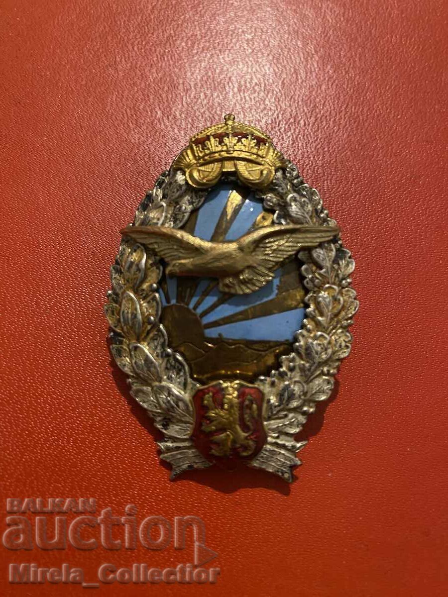 Auction  Bulgarian pilot badge pilot pilot aviator
