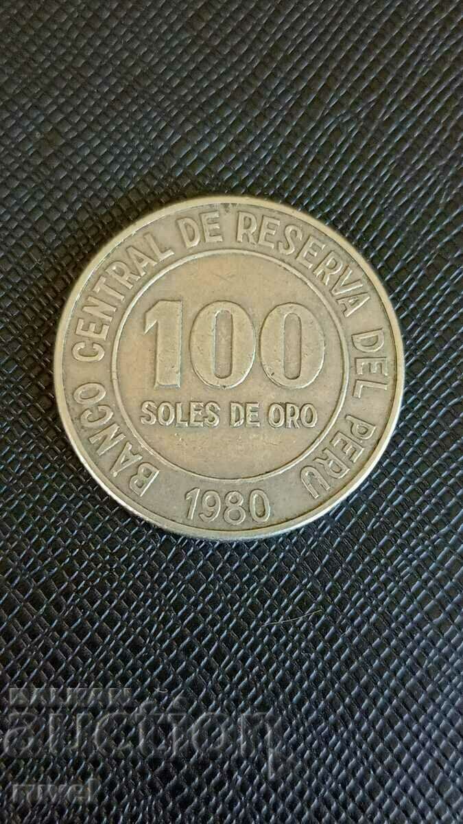 Peru 100 Sol, 1980