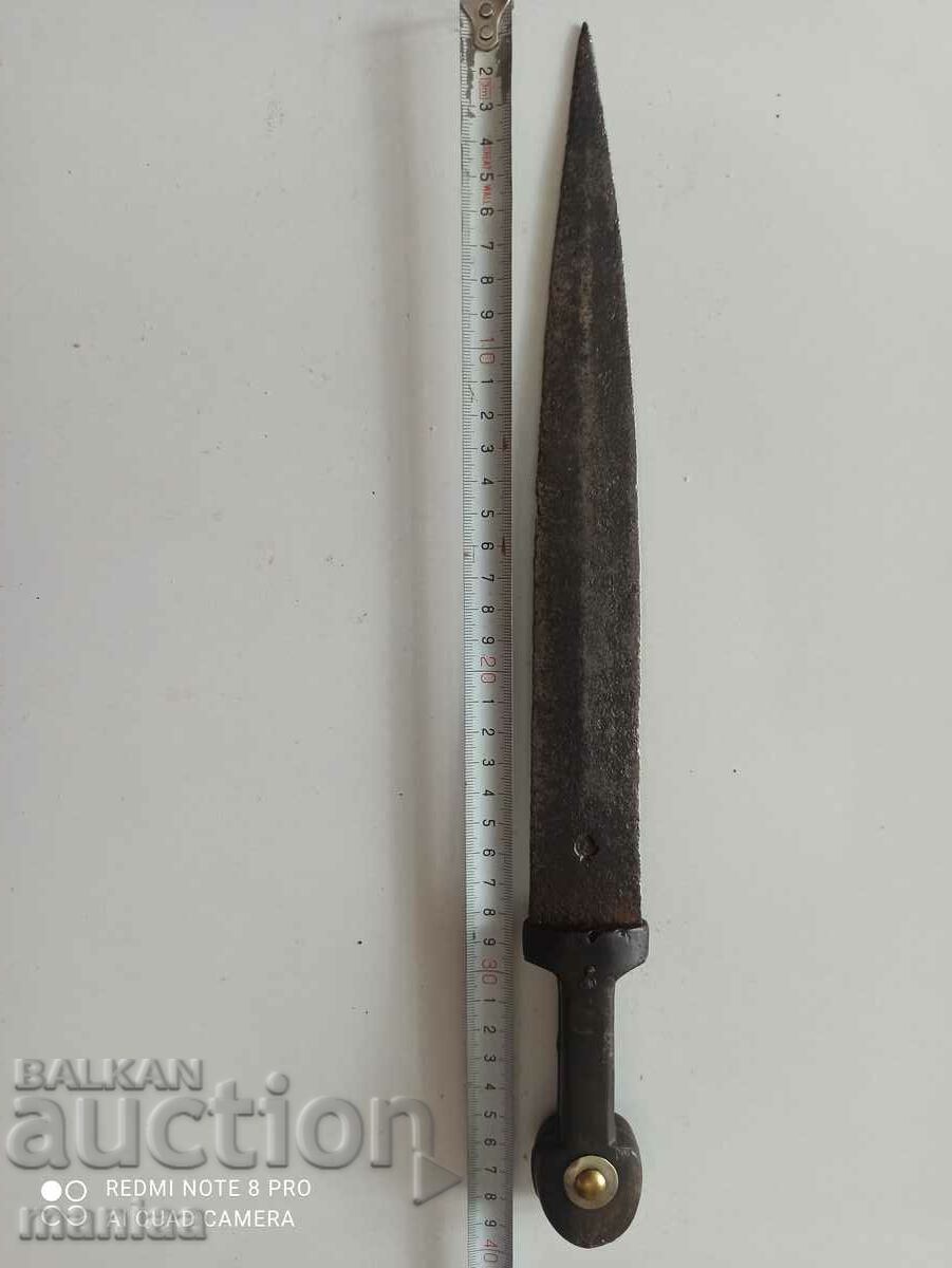 Pumnal vechi caucazian, cuțit, lamă