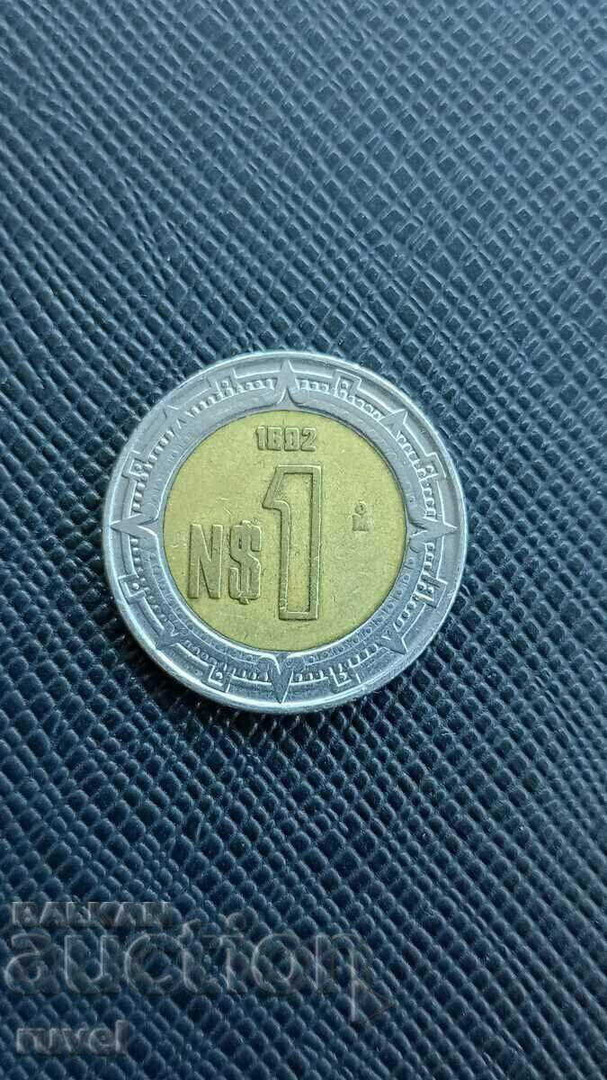 Mexic, 1 peso 1992