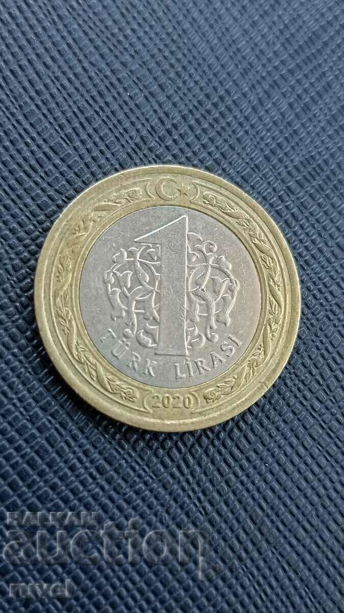 Turkey, 1 lira 2020 Turkey, 1 lira 2020