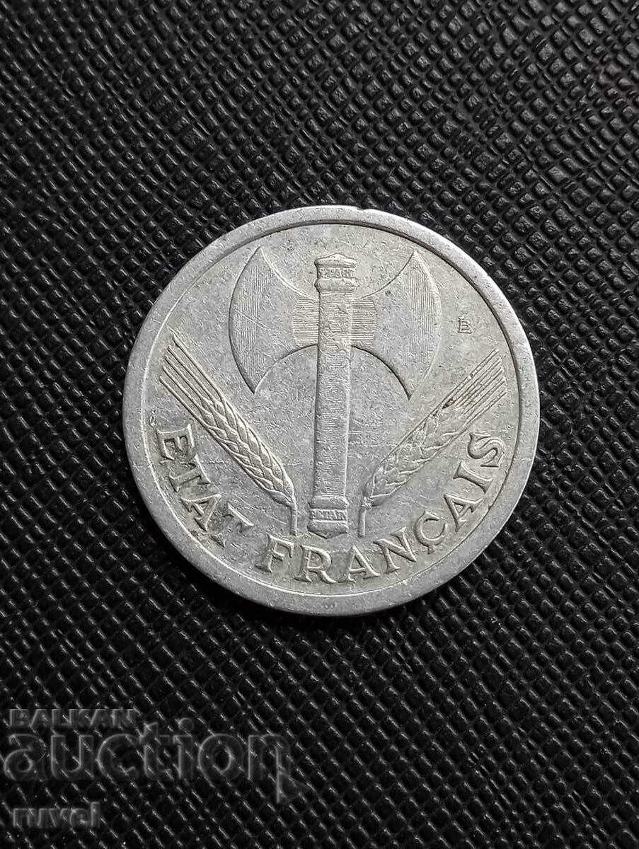 France, 2 francs 1943 with price 1.30 BGN | € 0.66 France, 2 francs 1943 with price 1.30 BGN | € 0.66