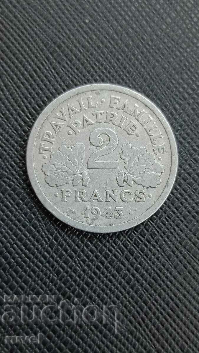 France, 2 francs 1943
