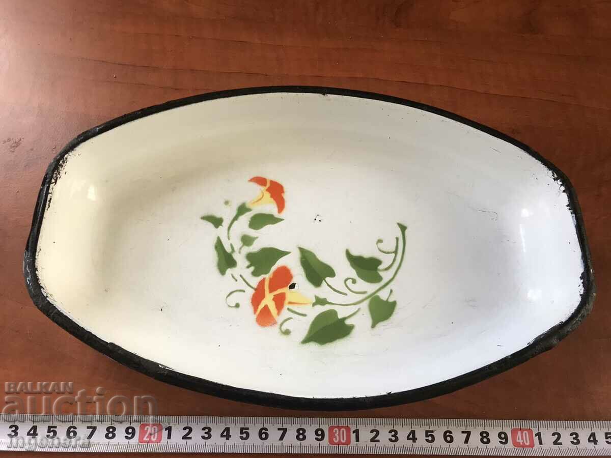 TRAY ENAMELED BY SOCSA MARKING-1968 - 6 TRAY ENAMELED BY SOCSA MARKING-1968 - 6