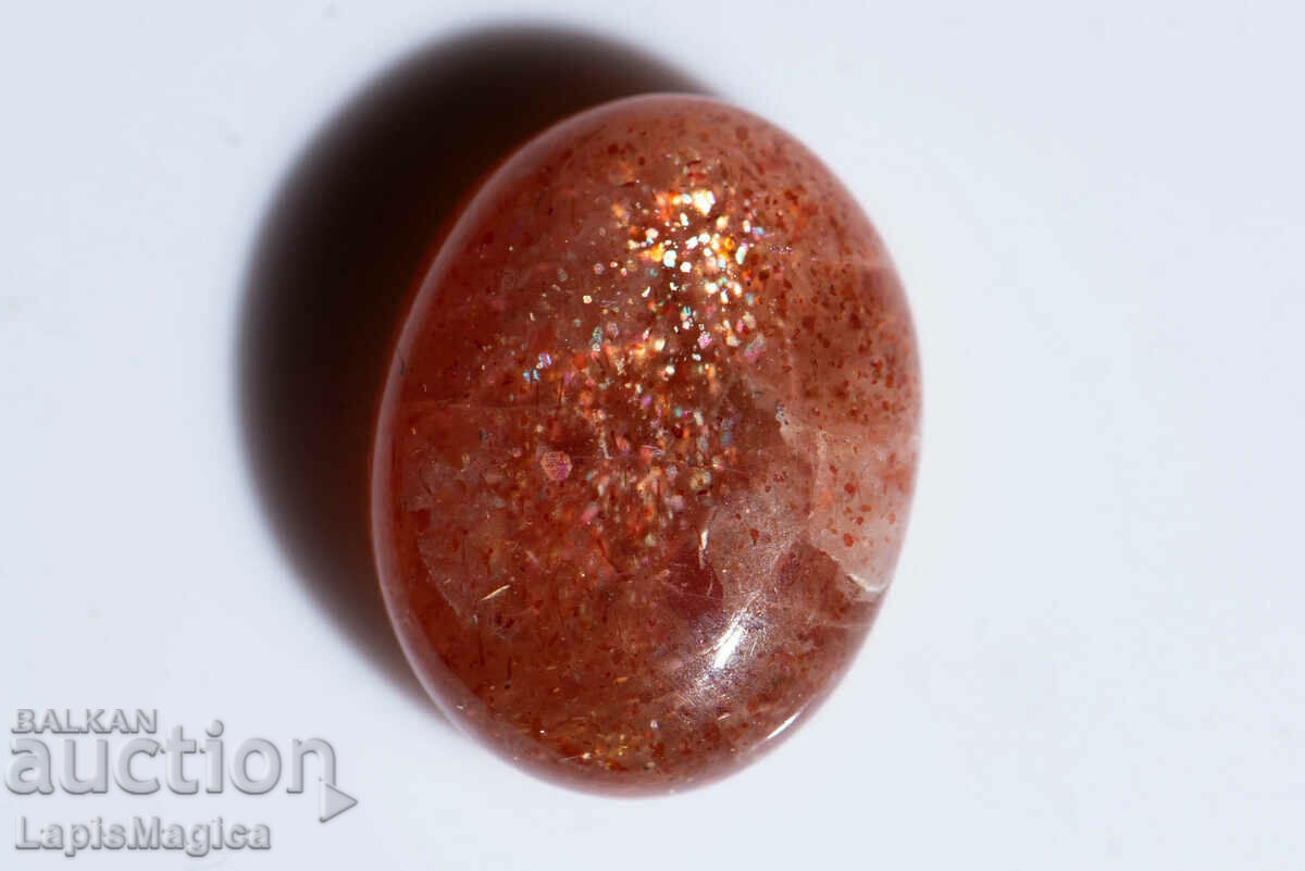 Слънчев камък конфети 13ct овален кабошон #4