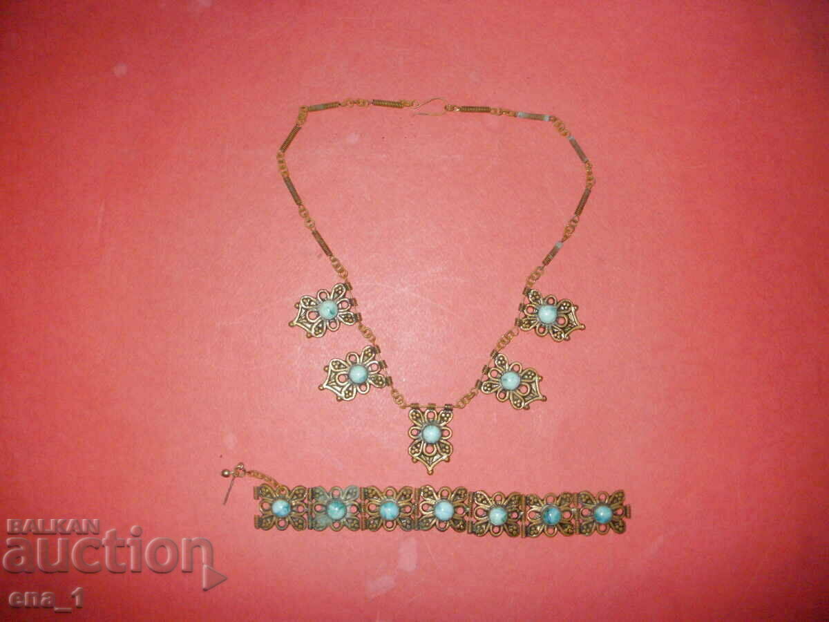 Δημοπρασία Αναγεννησιακά μπρούτζινα κοσμήματα - κολιέ και βραχιόλι