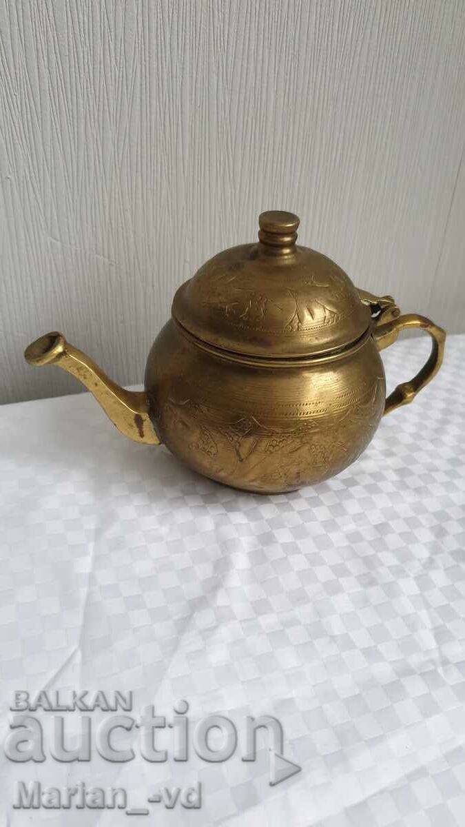 Small bronze teapot