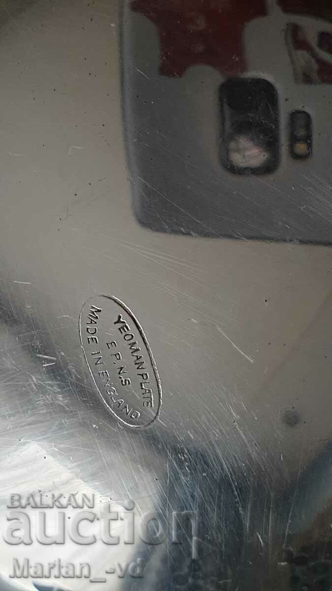 English silver plated 3 piece tea set - 7