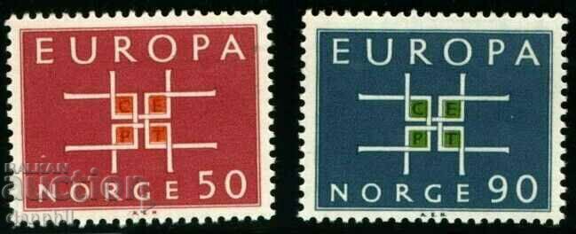 Norvegia 1963 Europa CEPT (**), curat, netimbrat