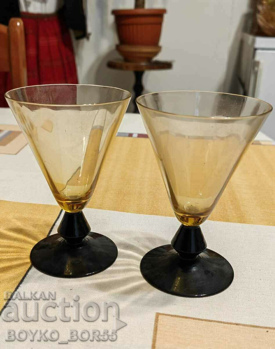 Two Large Antique Imperial Glass Goblets, 1930s. with price 75.00 BGN | € 38.35