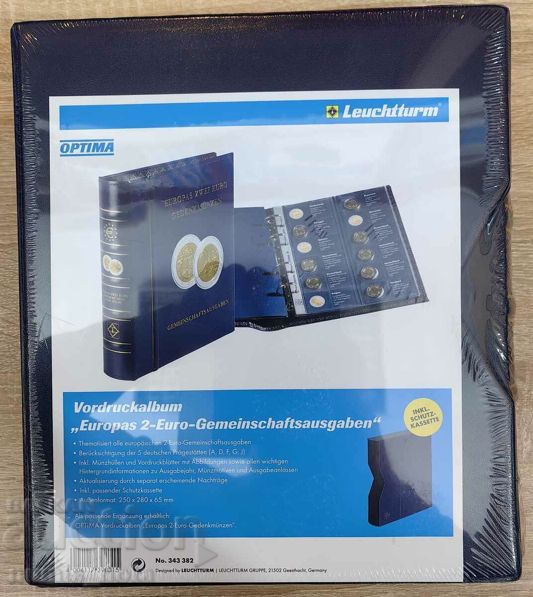 5 OPTIMA ALBUM FOR ARRANGEMENT OF ALL 2 EURO COINS - 5 5 OPTIMA ALBUM FOR ARRANGEMENT OF ALL 2 EURO COINS - 5