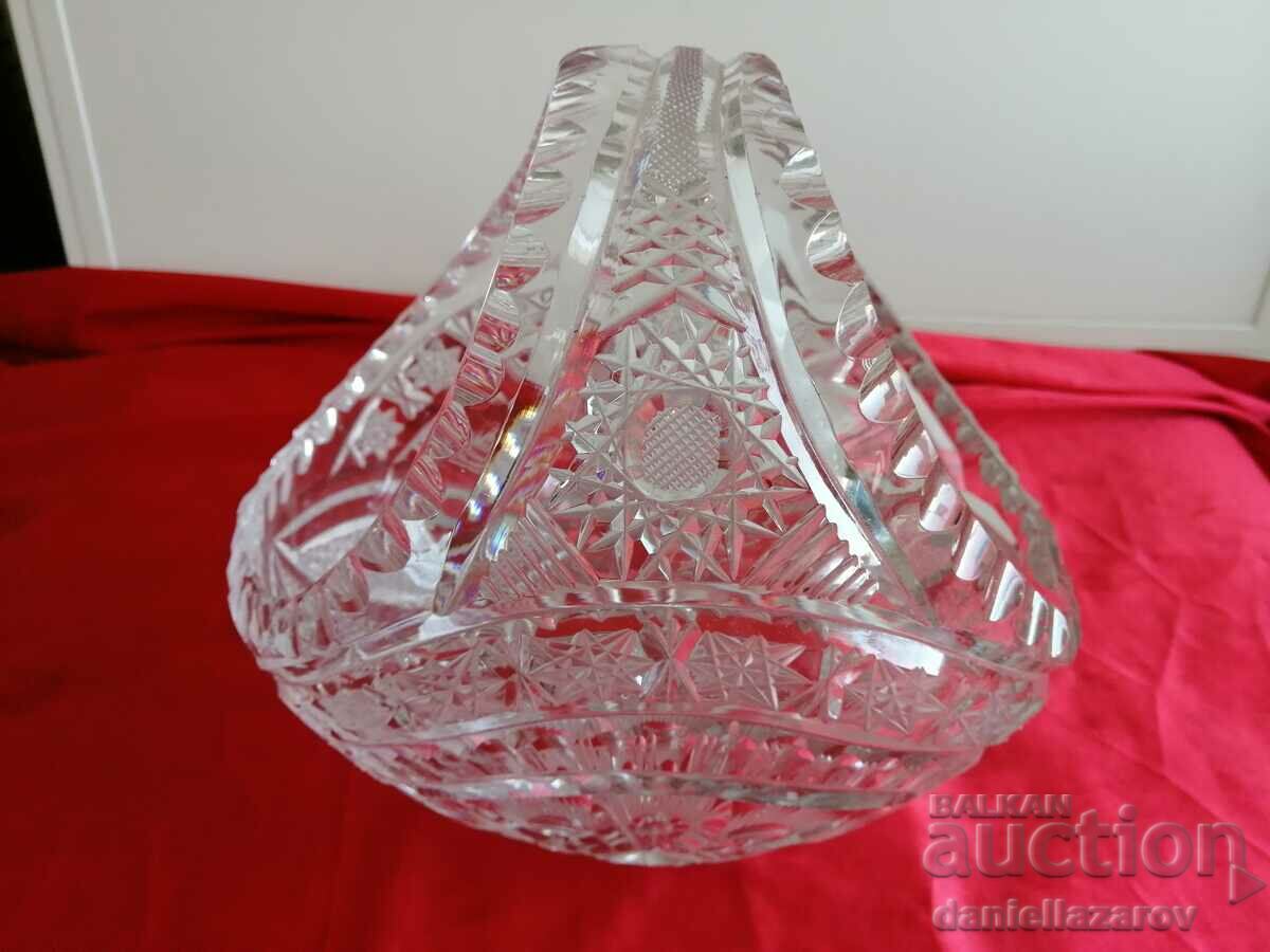 Unique Basket, CRYSTAL Glass, Fruit Tray, Biscuit Tray with price 85.00 BGN | € 43.46 Unique Basket, CRYSTAL Glass, Fruit Tray, Biscuit Tray with price 85.00 BGN | € 43.46