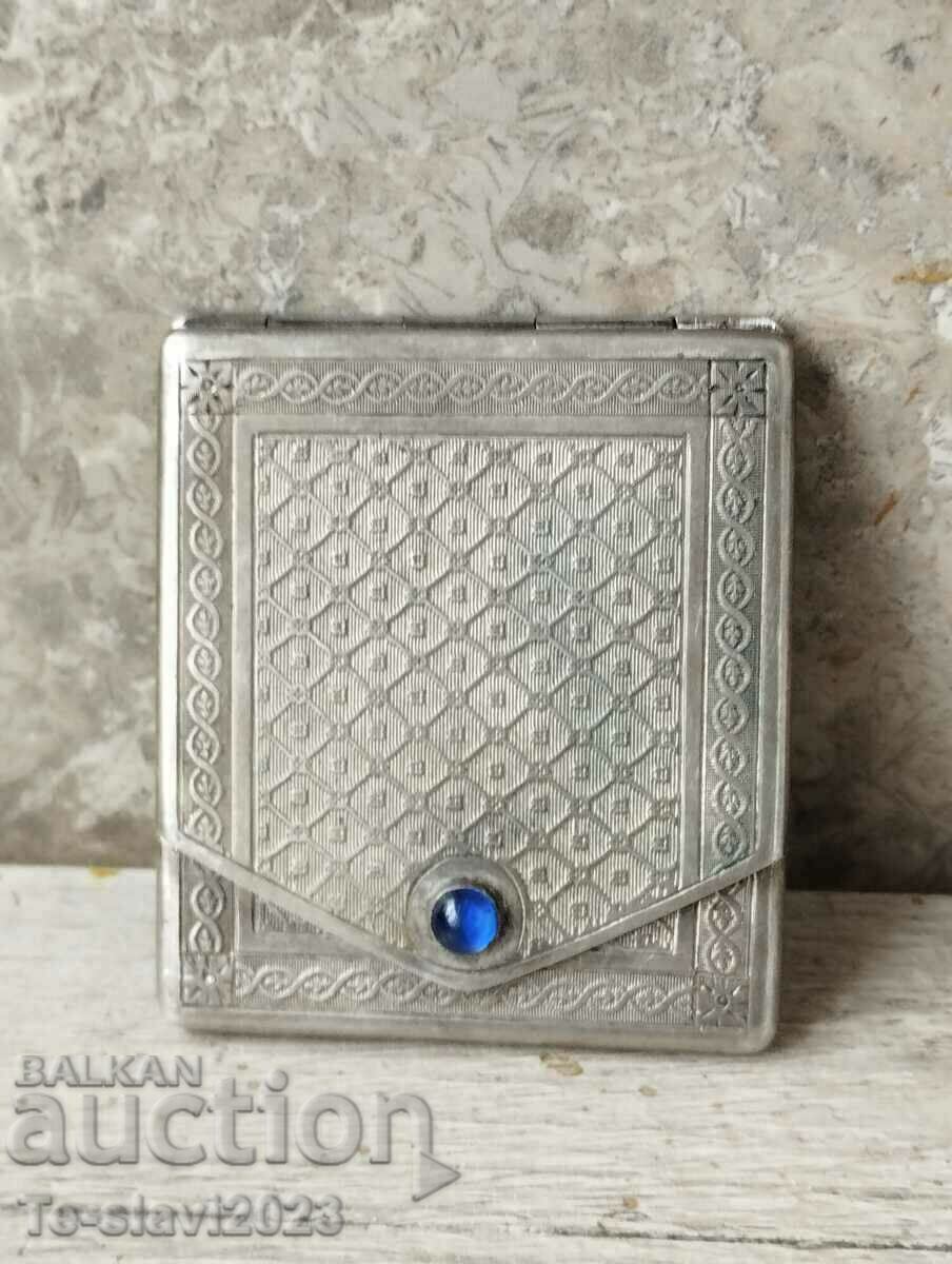 Old silver business card case