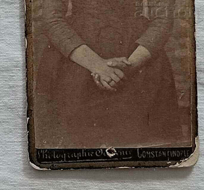 SCHOOL GIRL CONSTANTINOPLE PHOTO CARDBOARD with price 7.00 BGN | € 3.58 SCHOOL GIRL CONSTANTINOPLE PHOTO CARDBOARD with price 7.00 BGN | € 3.58