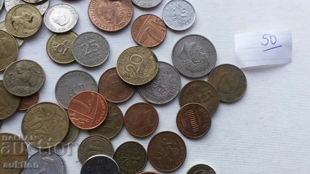 Delivery of A COLLECTION OF 50 COINS FROM AROUND THE WORLD Delivery of A COLLECTION OF 50 COINS FROM AROUND THE WORLD