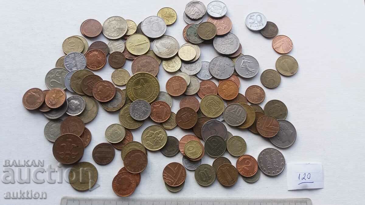 A COLLECTION OF 120 COINS FROM AROUND THE WORLD