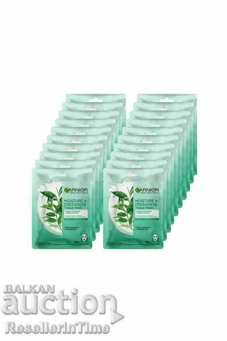 Παρτίδα 20 τεμαχίων Μάσκα Garnier Moisture + Fresh...