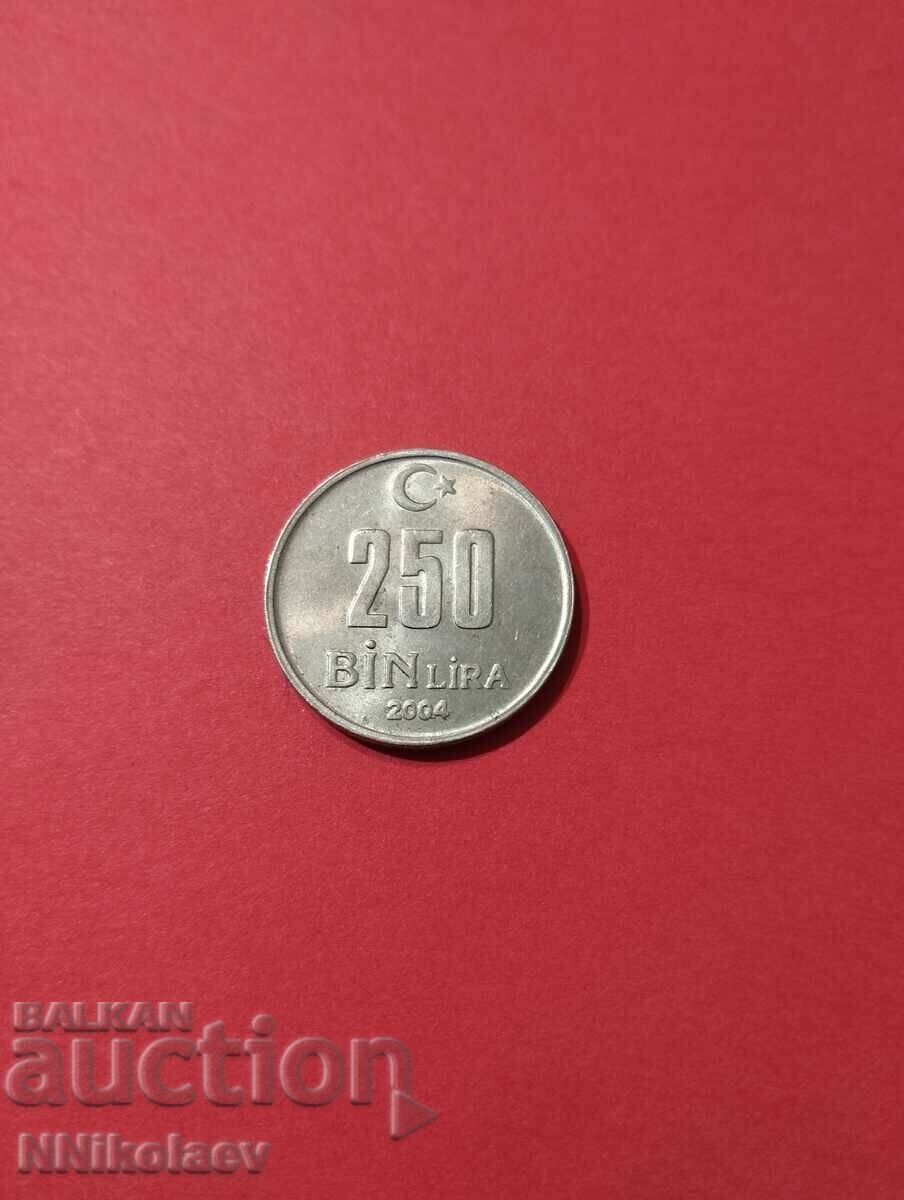 Turcia 250 de mii de lire sterline 2004
